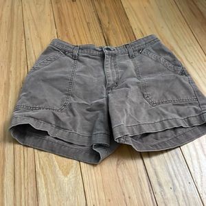 brown no boundaries denim shorts HIGH WAISTED